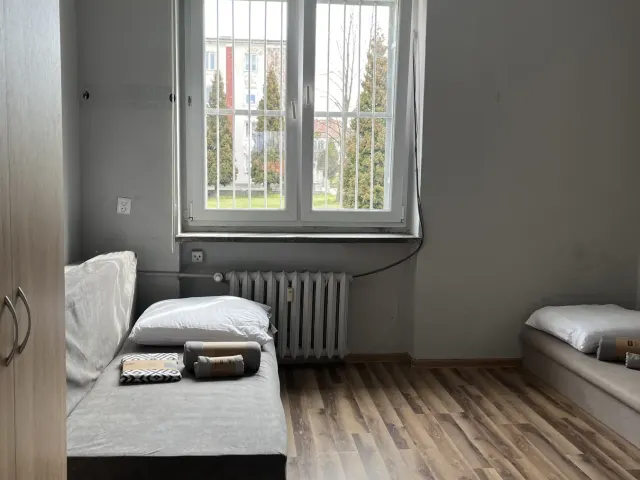 Wnętrze kwatery pracowniczej God Living w Łodzi